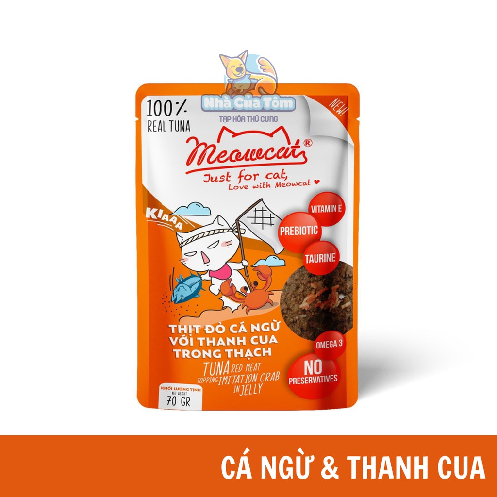 [5 MÙI MỚI - GIÁ KHÔNG ĐỔI] 1 gói Pate Meowcat cho mèo - 70g (Nhiều hương vị hấp dẫn)