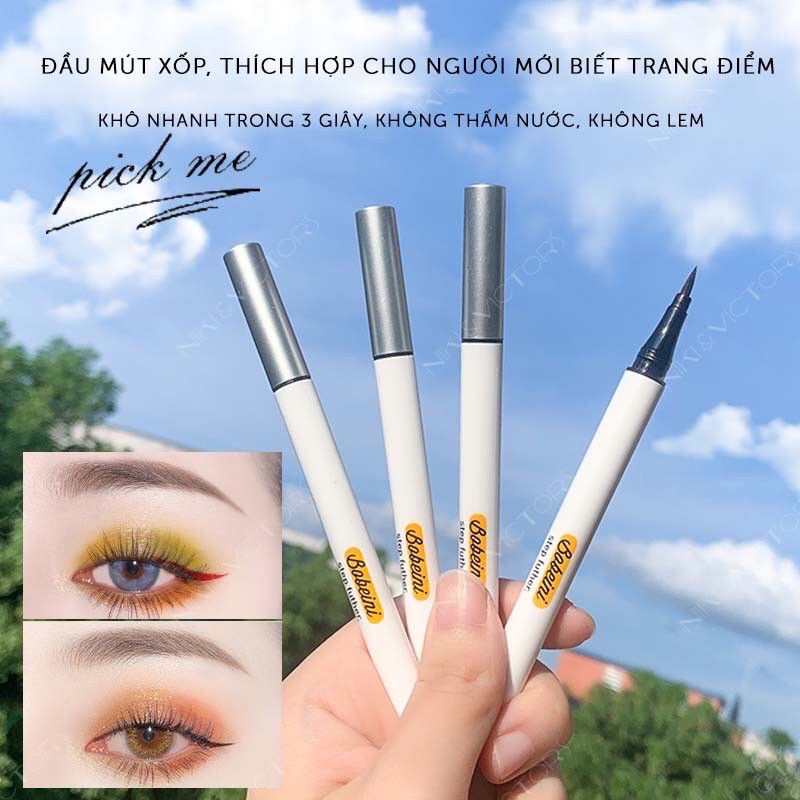 (SẴN) Bút kẻ mắt nước nhiều màu Bobeini/ Gecomo giữ màu lâu trôi