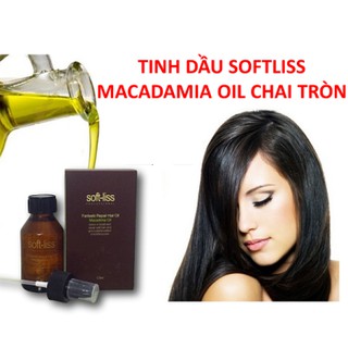 Tinh dầu dưỡng tóc softliss macadamia hair oil dưỡng bóng tóc chính hãng 125ml