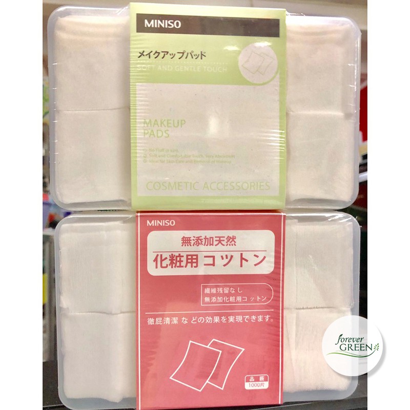 Hộp 1000 Miếng Bông tẩy trang MINISO FG100 | BigBuy360 - bigbuy360.vn