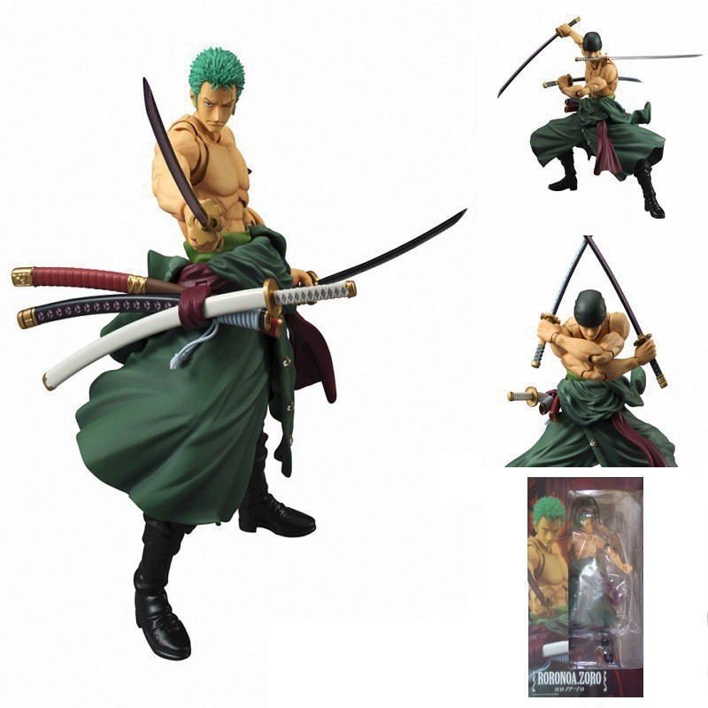☾Mô hình - Figma SHF Roronoa Zoro khớp cao 18cm - One Piece