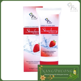 ( CHÍNH HÃNG) Sữa Rửa Mặt Chiết Xuất Dâu Tây Fixderma Strawberry Face Wash (60g)