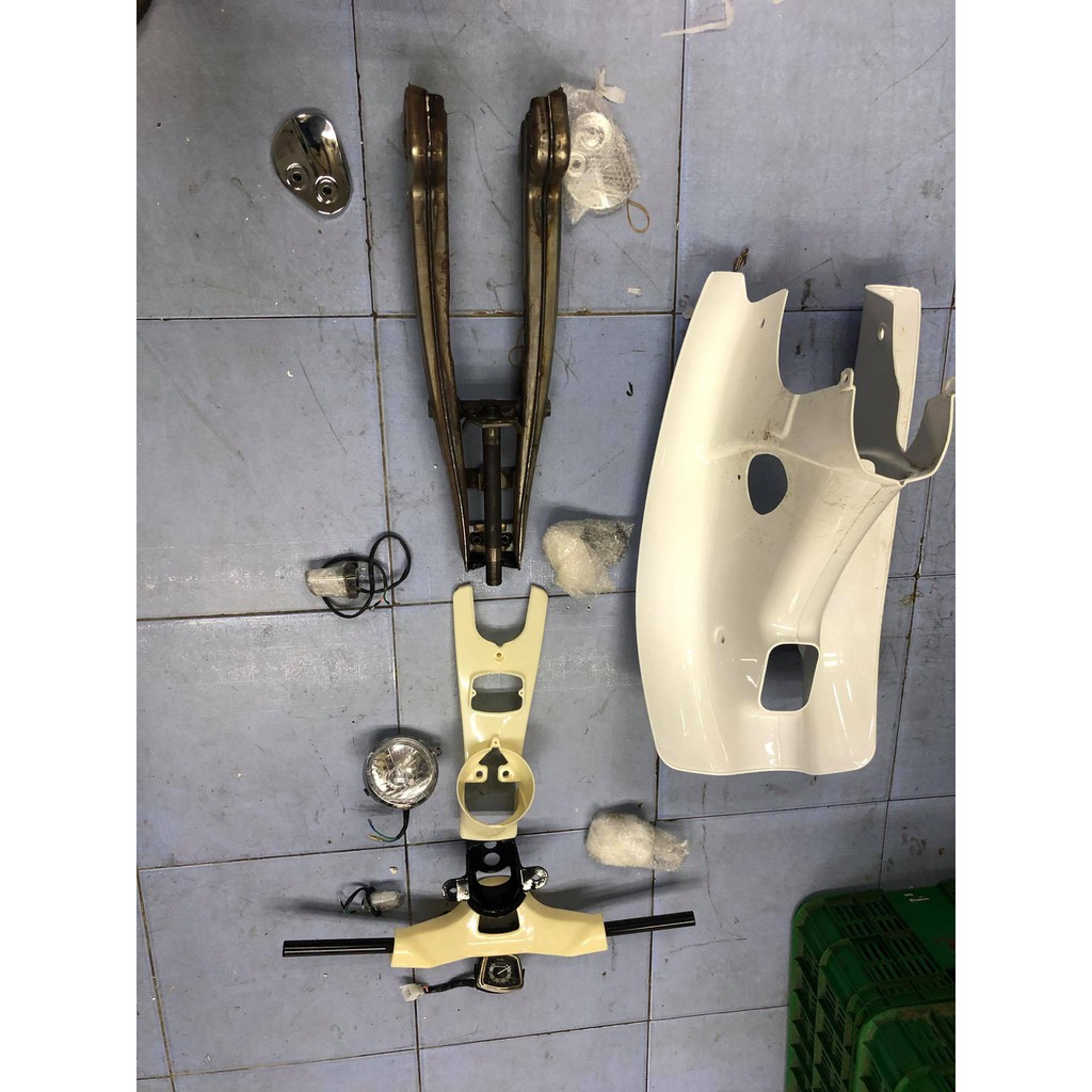 Combo 12 món cho anh em dọn cub C100 -màu ngẫu nhiên trắng chưa sơn