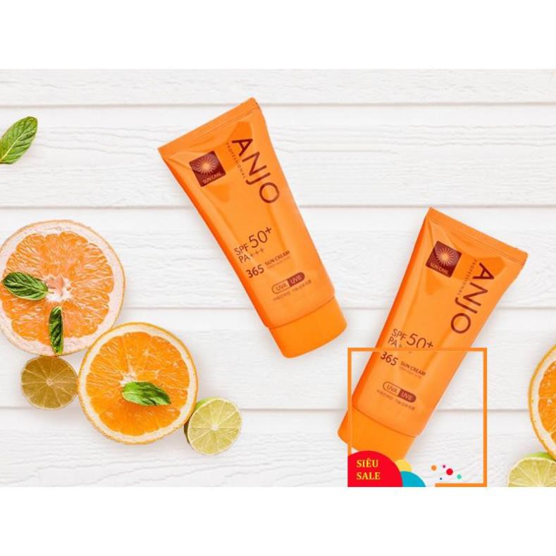 Kem Chống Nắng Anjo dưỡng ẩm, dịu nhẹ và bảo vệ da Professional SPF 50+PA+++ 365 Sun Cream 70g NPP Shoptido