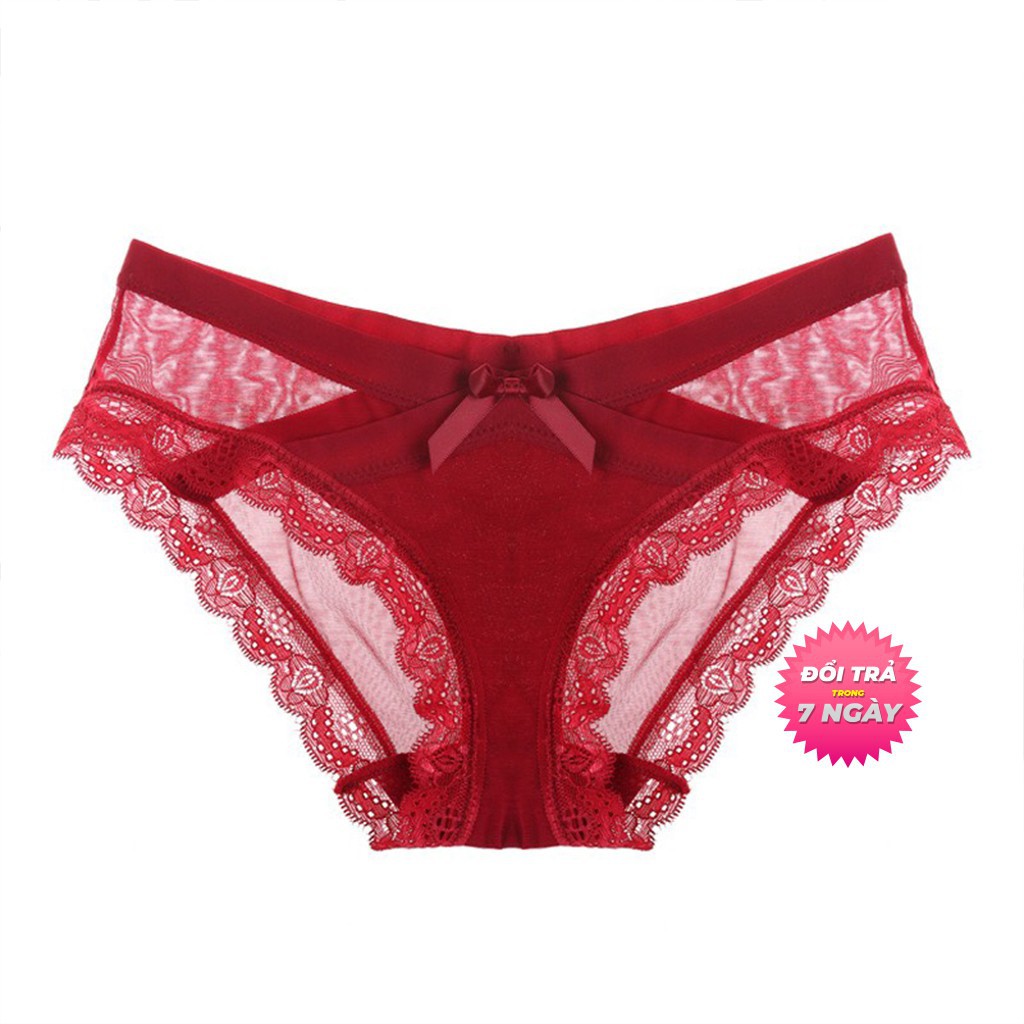 Quần Lót Nữ S3QLNO01CBT VNXK Quần Lót Lưới Đính Nơ Cạp Chéo Siêu Thoải Mái(HÌNH CHỤP THẬT) Freesize 45-65kg | BigBuy360 - bigbuy360.vn