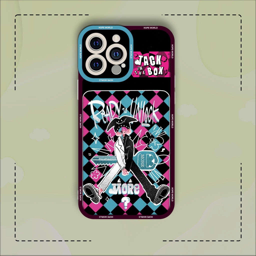 Ốp lưng iphone cạnh vuông JM CASE J-Hope BTS Jack In The Box 6plus/6s/6splus/7/7plus/8/8plus/x/xs/11/12/pro/max/plus/pro