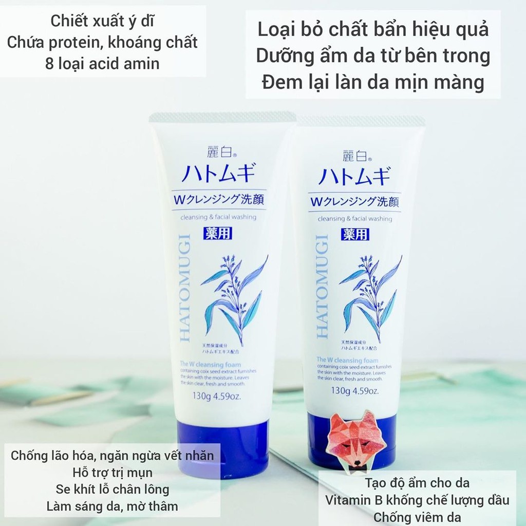 Sữa rửa mặt hatomugi chiết xuất ý dĩ nội địa Nhật | BigBuy360 - bigbuy360.vn
