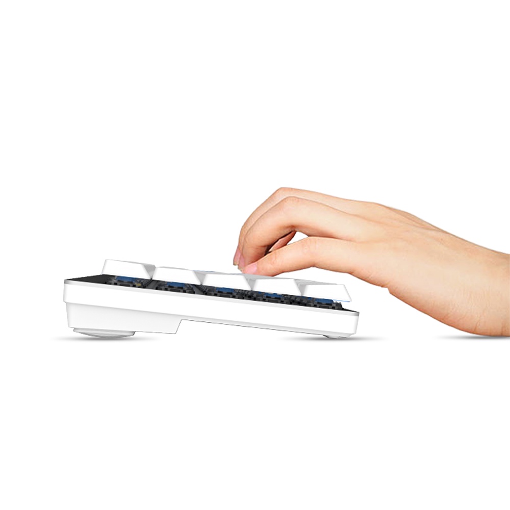 Bàn phím cơ không dây DAREU EK868 WHITE 68KEY