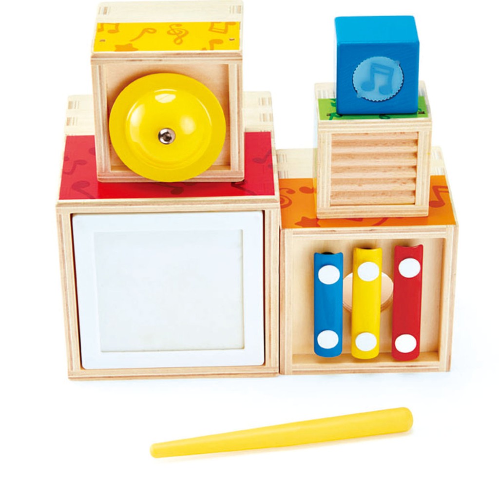 tiNiStore-Đồ chơi gỗ bộ âm nhạc xếp chồng Hape E0336
