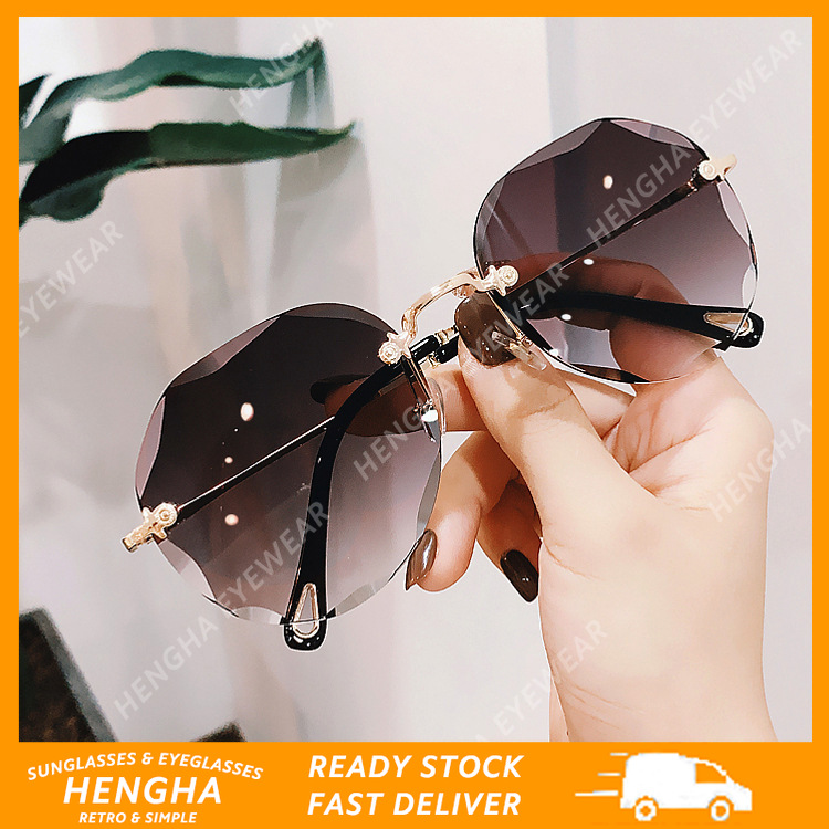 Kính Râm Gọng Tròn Phong Cách Hàn Quốc Cho Nữ