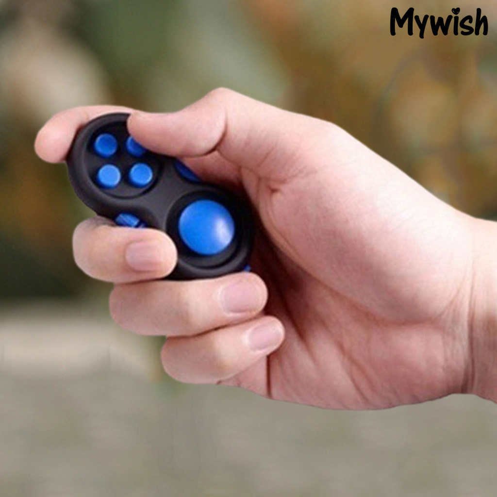 MYWISH Fidget Pad Portable Stress-relieving 4 Buttons Game Joystick Stress Reliever for Teens