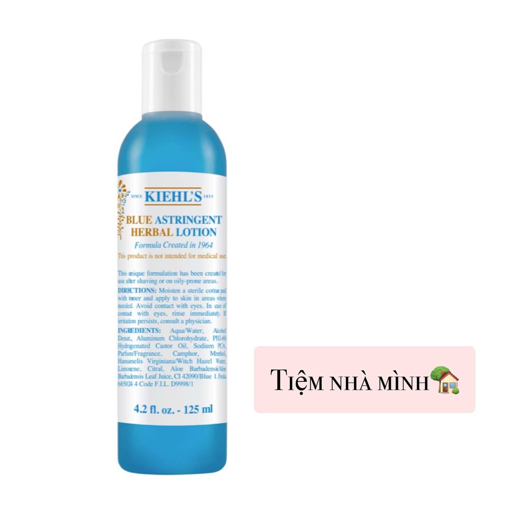 Nước cân bằng cho da dầu mụn - KIEHL'S Blue Astringent Herbal Lotion 250ml