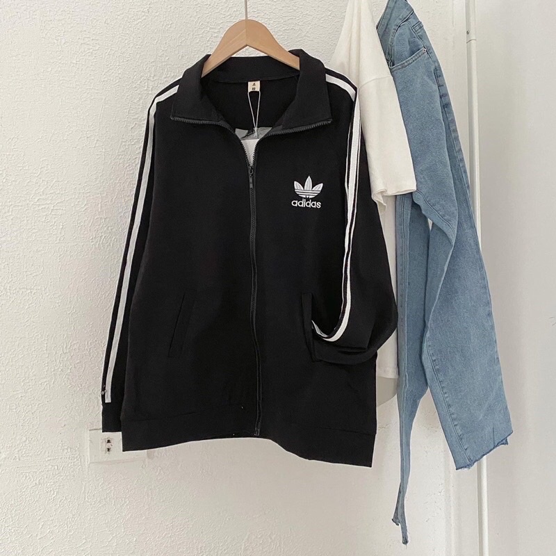 ÁO KHOÁC NỈ 3 SỌC UNIFORM TO KHÔNG MŨ [ RẺ VÔ ĐỊCH ] | BigBuy360 - bigbuy360.vn