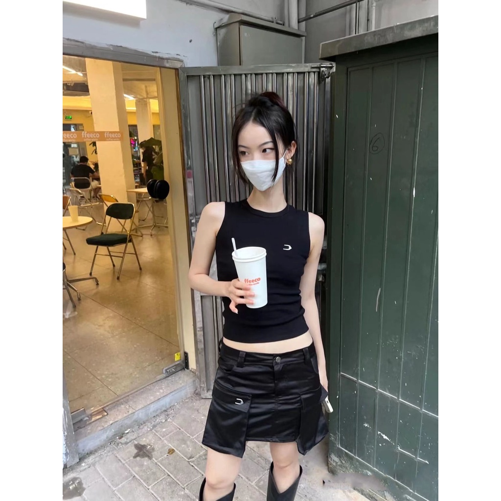 ۞Áo Hai Dây Không Tay Dáng Ôm Thời Trang Mùa Hè Quyến Rũ Cho Nữ