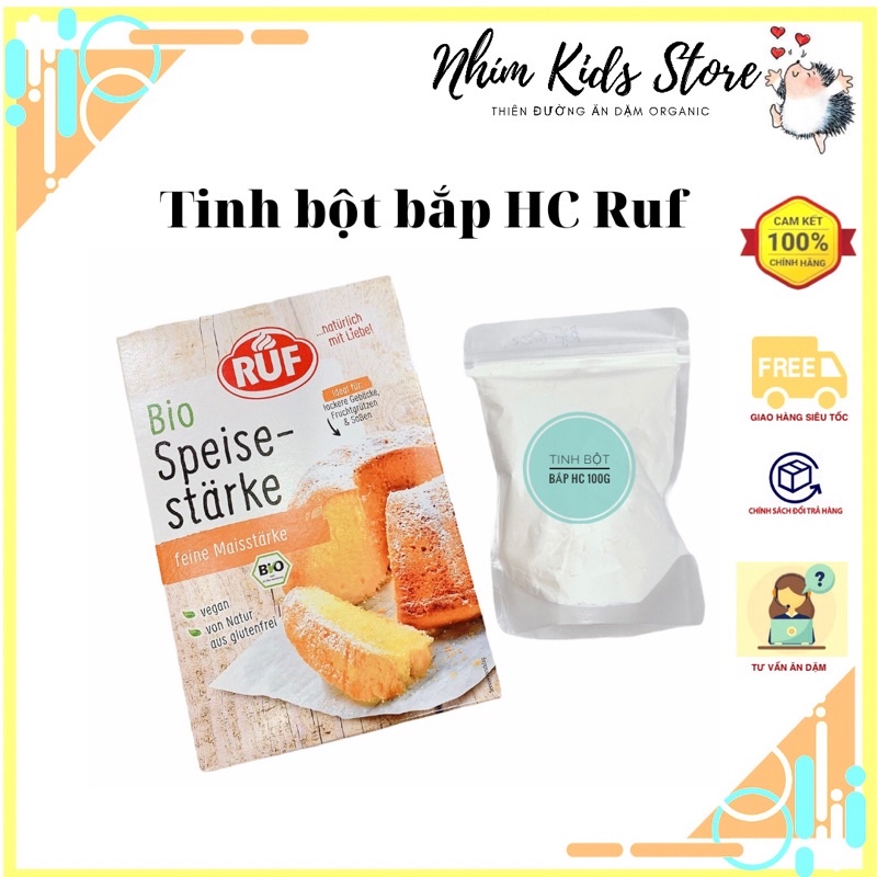 Tinh bột bắp hữu cơ Ruf Đức 400g (2/2023)