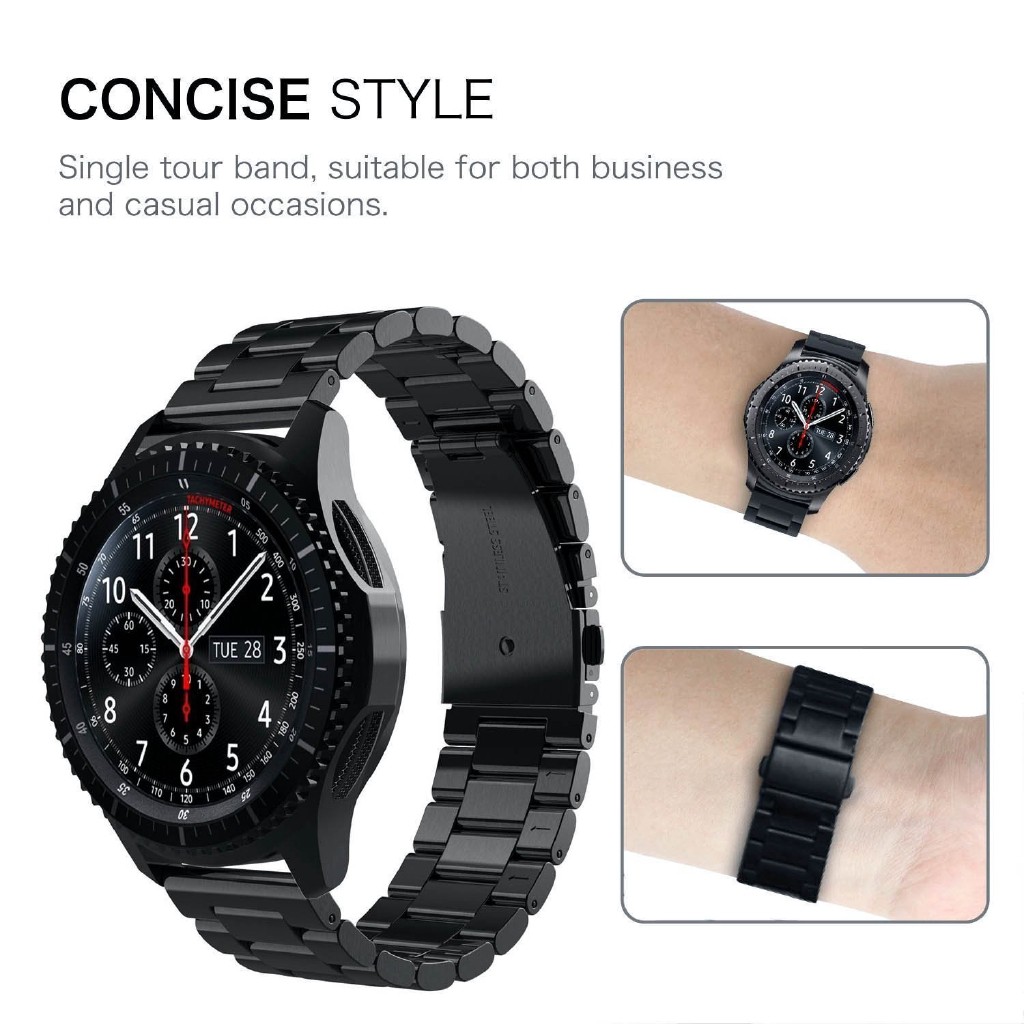 Dây đeo đồng hồ 22mm 20mm dành cho Samsung Gear S3 Frontier Classic S2