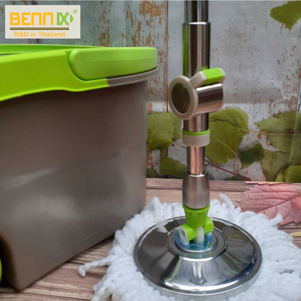 Bộ lau nhà Bennix BN-555SUPER và cán inox nhập khẩu