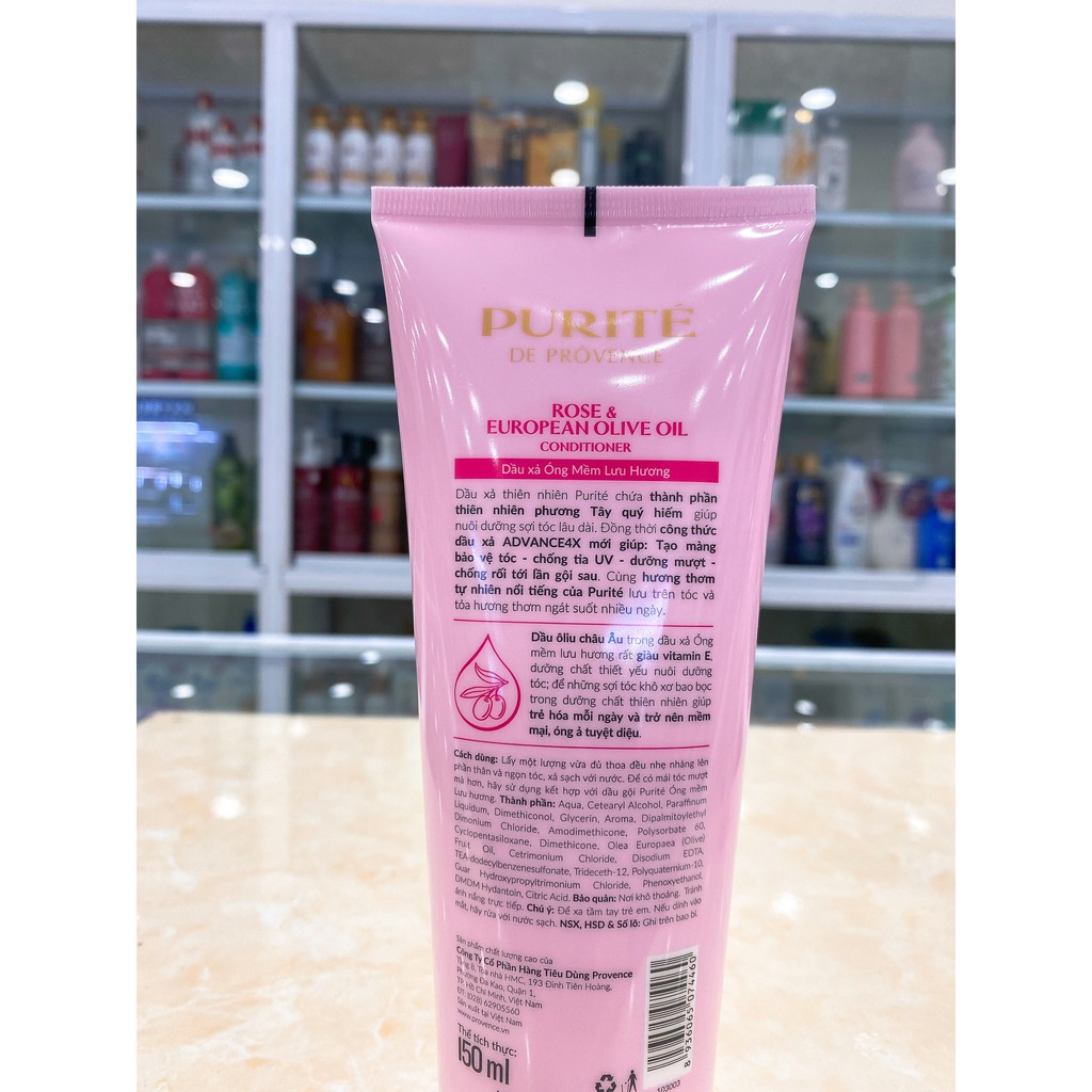 Dầu Xả Tóc Purite Provence Hương Anh Đào Và Hoa Hồng 150ml