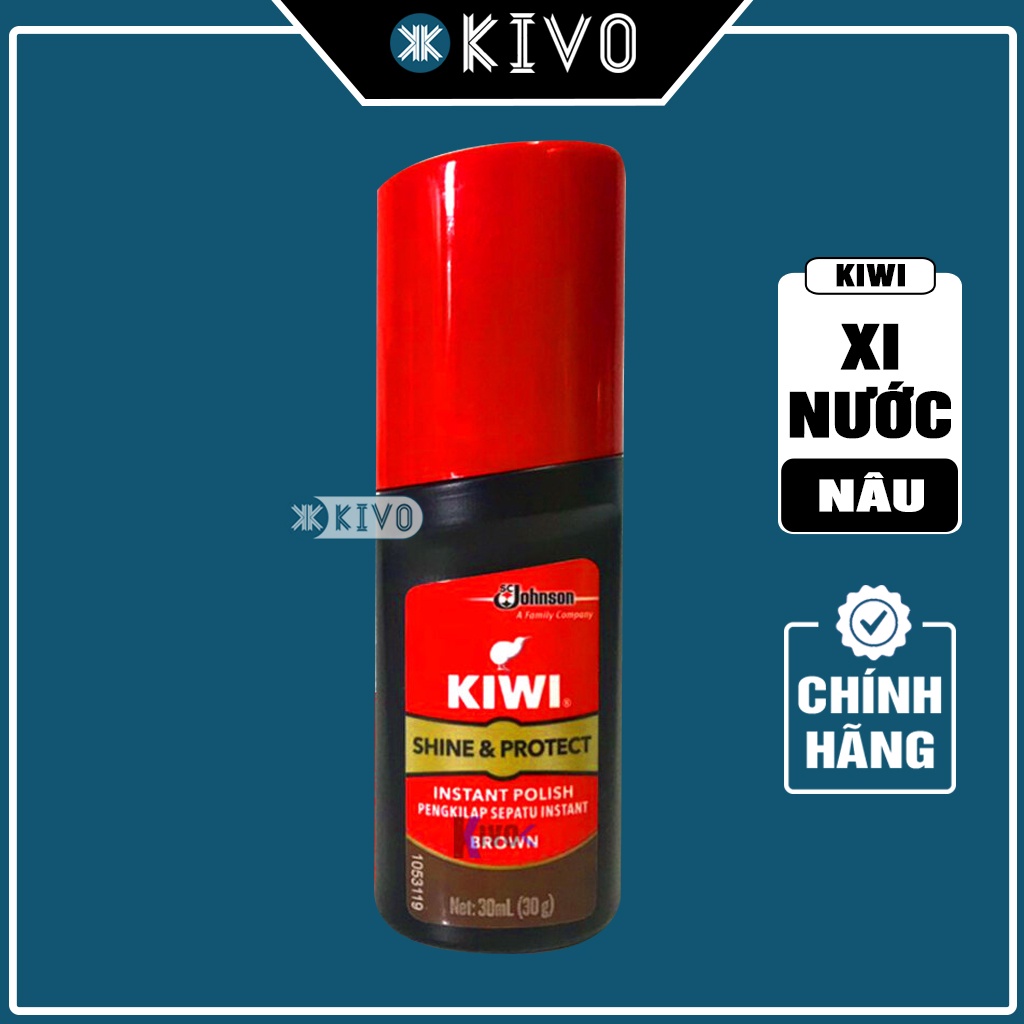 Xi Đánh Giày Đen Nâu Kiwi CHÍNH HÃNG - Si Đánh Giày và Bàn Chải Đánh Giày Cao Cấp - Bộ Vệ Sinh Giày Da Kivo