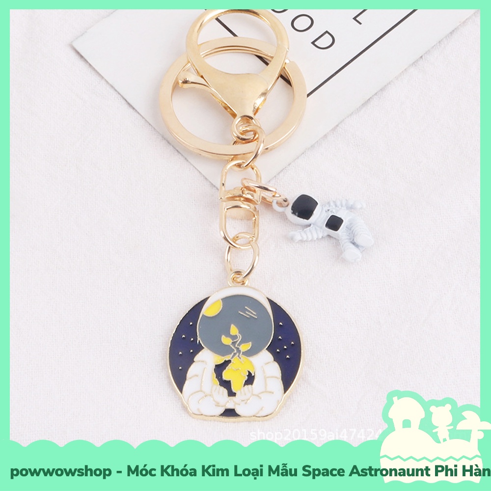 [Sẵn VN - Hỏa Tốc] Móc Khóa Kim Loại Mẫu Phi Hành Gia Astronaunt Spaceship