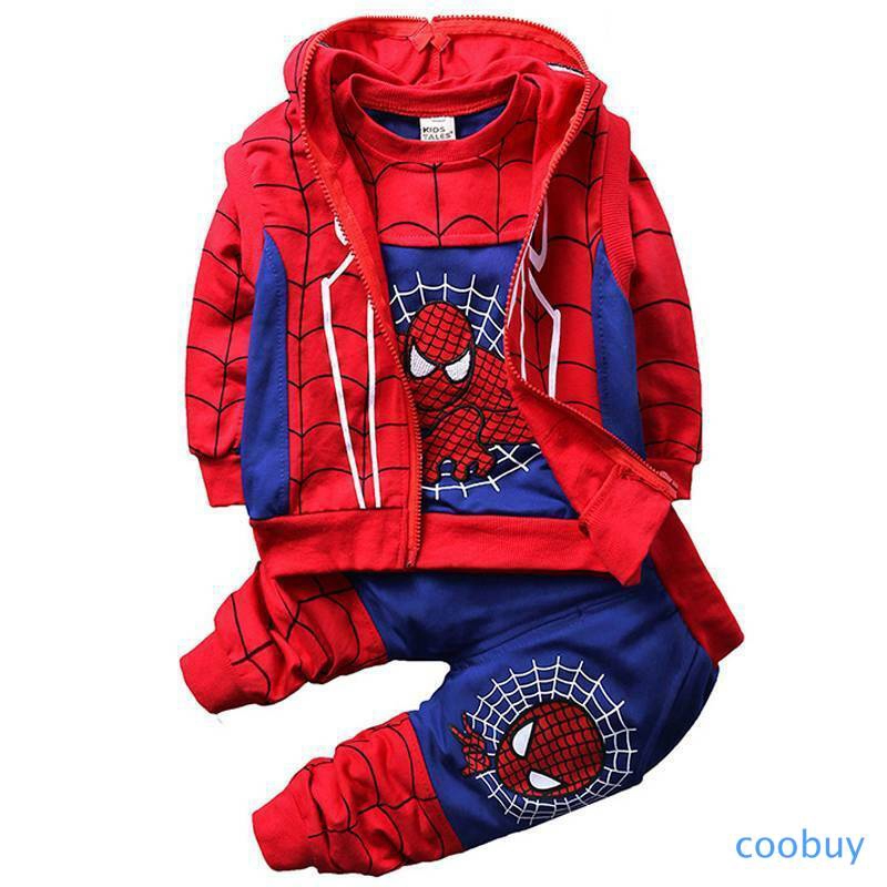 Quần áo Siêu Nhân Người Nhện - SpiderMan Bộ đồ Siêu Nhân Kèm Mũ Trùm Bao Tay