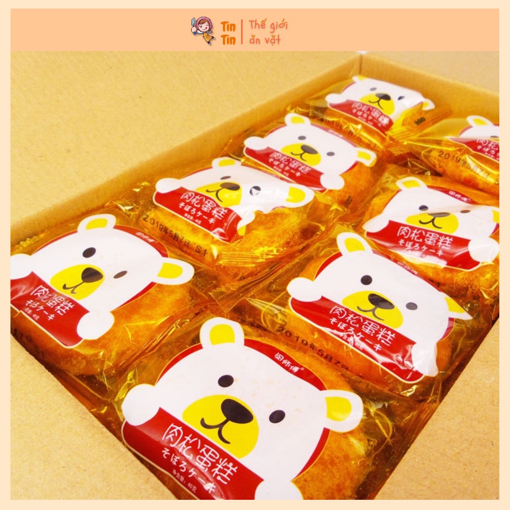 Bánh ruốc gấu chà bông Đài Loan  ăn vặt TinTin