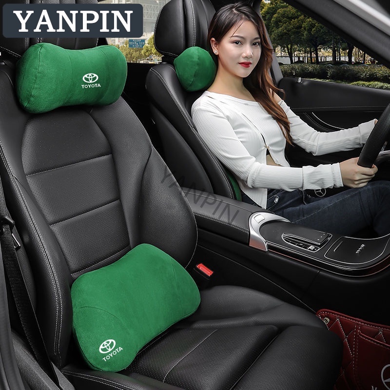 Toyota  Gối Tựa Đầu Mỏng Chuyên Dụng Cho Ghế Ngồi Xe Hơi for CROSS RUSH WIGO INNOVA Calya Dyna Yaris Sienta Fortuner Harrier Vios Camry Corolla Supra Wish Revo Hiace Altis