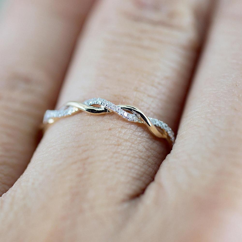 Nhẫn Nữ Mạ Vàng 14K Đính Đá Pha Lê Thời Trang