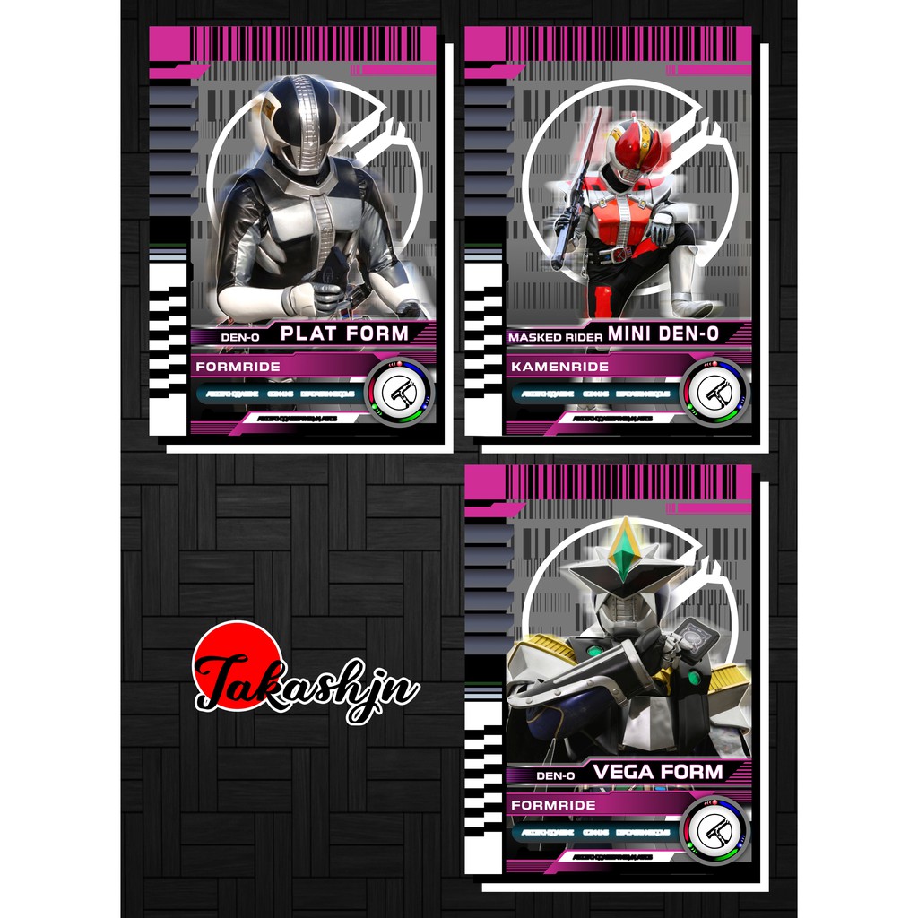 [Độc Quyền Phản Quang 7 Màu] Thẻ Bài (Card) Kamen Rider Den-O