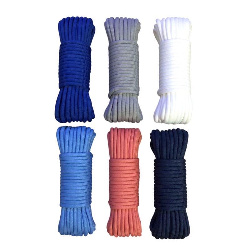 20 mét - Dây Dù 5mm oval có lõi mềm êm tay chắc chắn dùng làm macrame, căng lều, trang trí