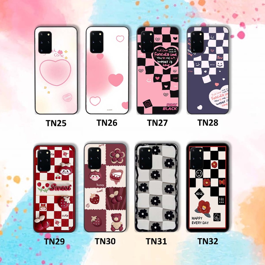 Ốp Samsung S20 / S20 Plus / S20+ in hình trái tim, caro kẹo ngọt đầy cá tính siêu đẹp siêu chất