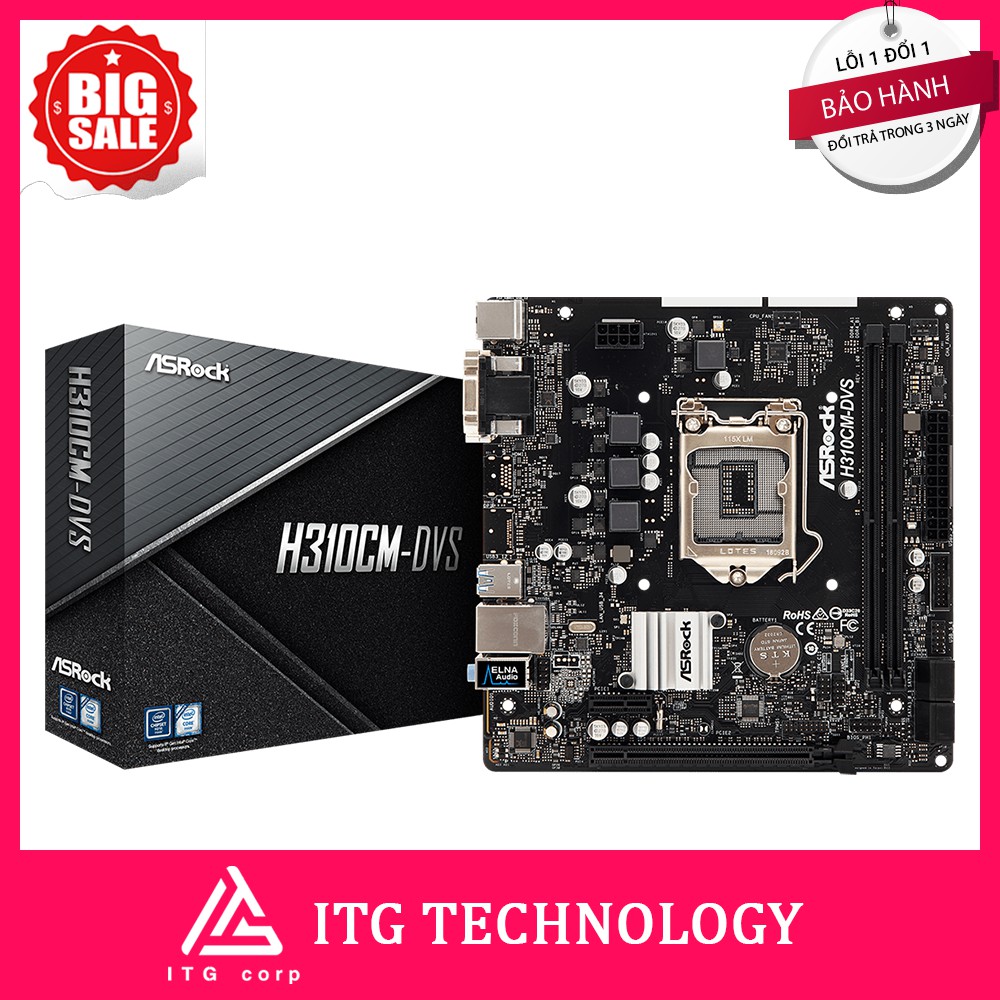 COMBO:CPU Intel I3 9100F + Main Asrock H310 DSV + Ram 8G Kingspec Buss 2666 | BigBuy360 - bigbuy360.vn