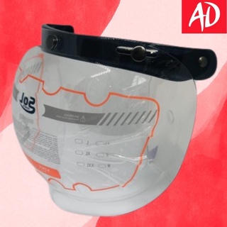 Kính thay nón bảo hiểm 3/4 và fullface bubble trong chống mưa, gió, bụi, côn trùng
