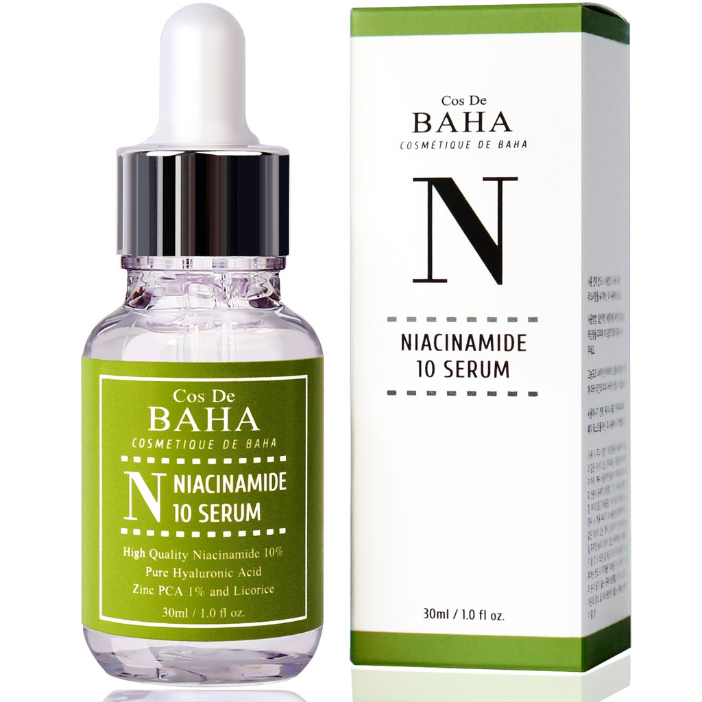 [Hàng mới về] Serum Cos De Baha Niacinamide 10% + Zinc 1% Chăm Sóc Chữa Lành Da 30ml