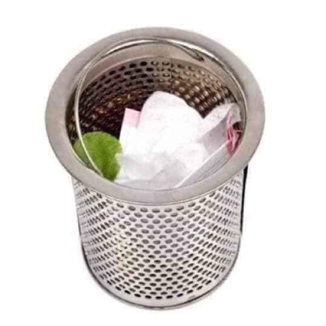 giỏ lọc rác inox bồn rửa bát ( kèn giỏ và nắp như ảnh)