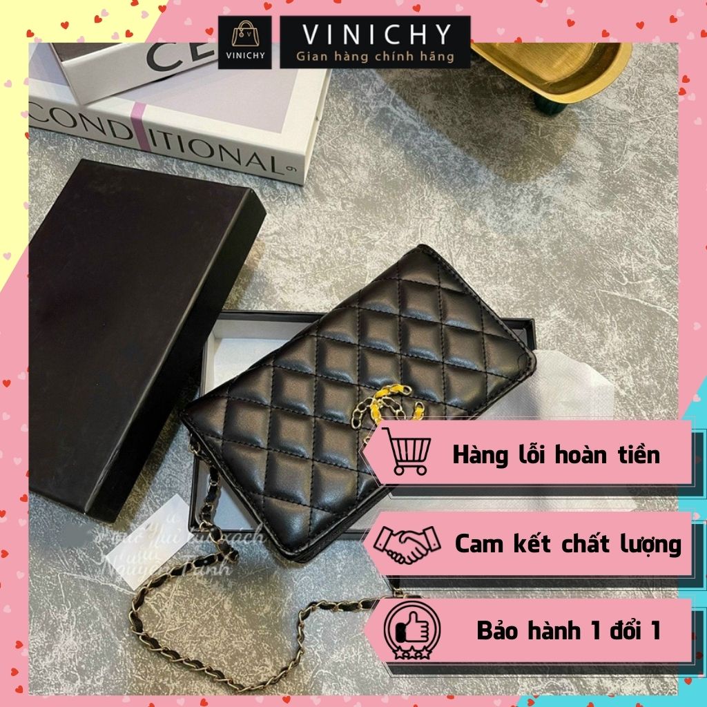 Ví nữ dài cầm tay, đựng thẻ, điện thoại, chìa khóa dùng đi chơi đi học dự tiêc VINICHY, da đẹp cao cấp size 12cm HA153