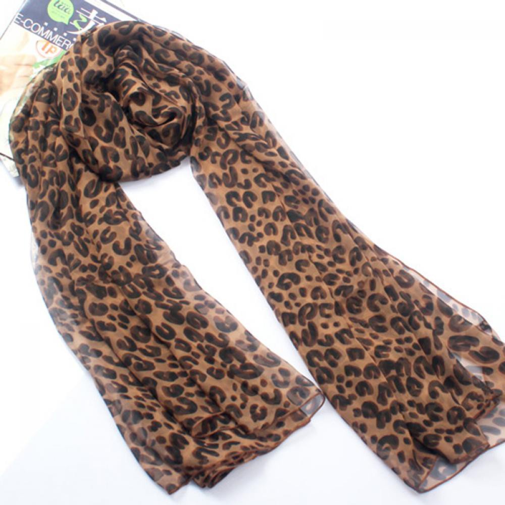 Khăn Choàng Chiffon Mềm Mại Họa Tiết Da Báo Thời Trang Cho Nữ | BigBuy360 - bigbuy360.vn