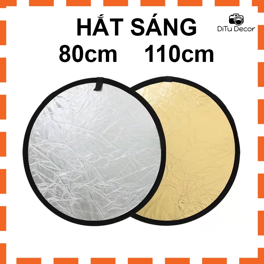 Tấm hắt sáng 110cm chụp ảnh, tấm hắt sáng mini vàng, bạc đầy đủ kích thước - DiTu Decor