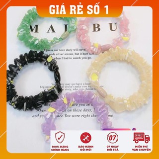 [FREESHIP - HÀNG LOAI 1] Cột tóc, buộc tóc Scrunchies Hoa cúc mini siêu đáng yêu