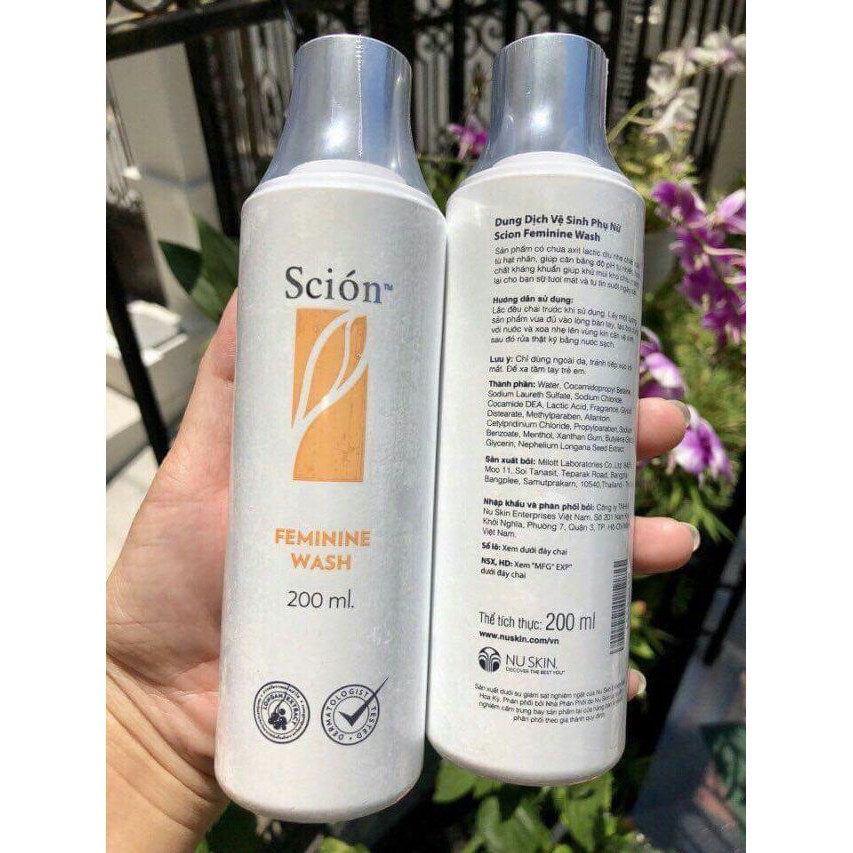 Dung Dịch Vệ Sinh ✅FREESHIP✅ Dung Dịch Vệ Sinh Phụ Nữ Scion Feminine Wash Nuskin Chăm Sóc Vùng Kín Hiệu Quả 200ML