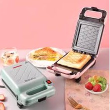 Máy làm bánh sandwich tiện lợi mang đi dã ngoại - Máy nướng bánh kẹp 1 ngăn ăn sáng