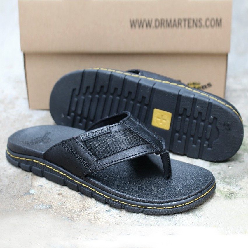 Dép Nam Đế Cao Doctor Dr Martens Chính Hãng ThaiLand, Dép Da Bò Nam Quai Kẹp FullBox Dr7