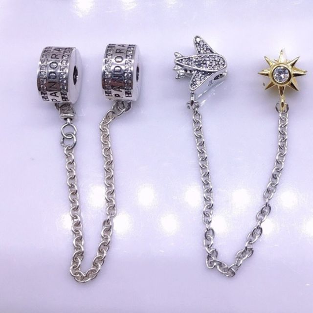 Charm safety xích chặn bạc s925 ( vừa tất cả các vòng tay)