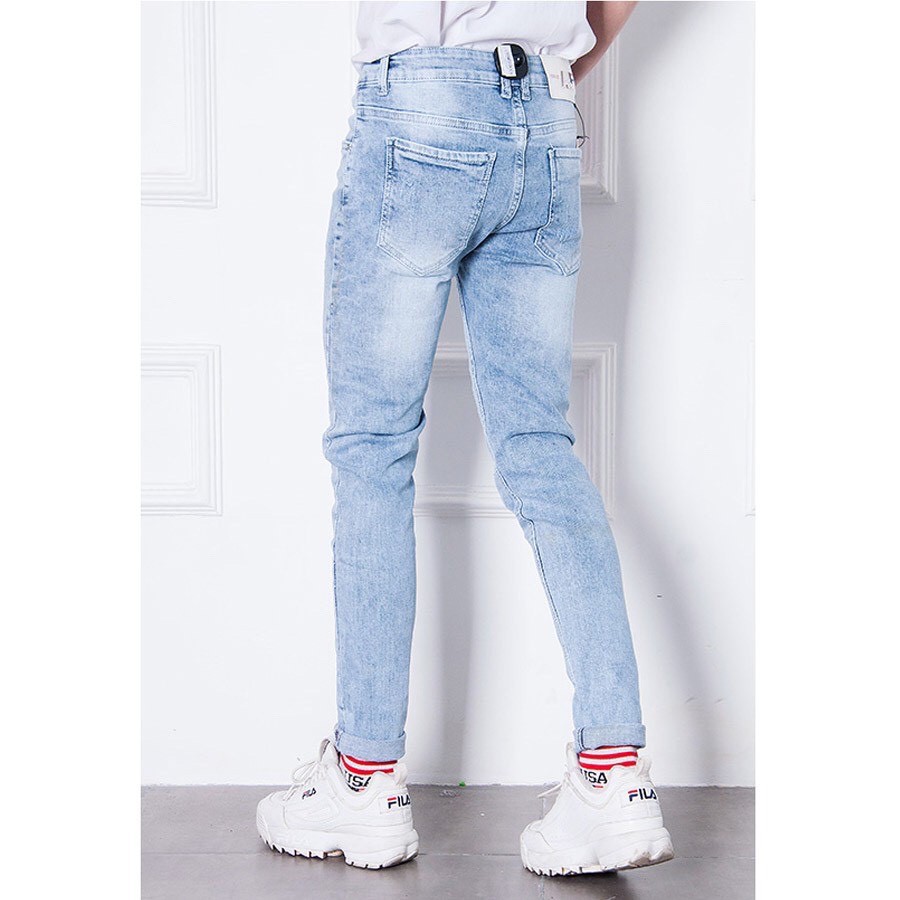 Quần Jean Nam-Quần bò nam đen trơn kiểu dáng skinny, chất liệu 95% cotton co dãn, lên fomr cực đẹp cực sang. QBD1 | BigBuy360 - bigbuy360.vn