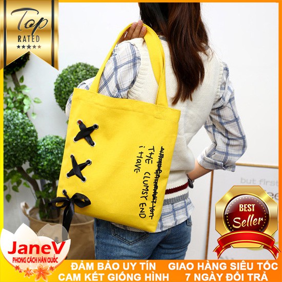 Túi Vải Tote The Clumsy Cao Cấp Thời Trang Hàn Quốc TVNN202