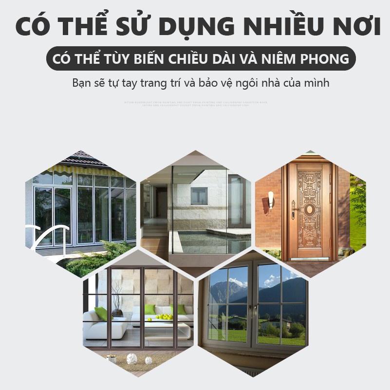 Ron Sợi Lông Dán Chặn Khe Cửa, Miếng Chặn Cửa Dán Khe Hở Khung Cửa Ngăn Bụi Côn Trùng