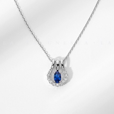 Vòng Cổ Bạc Hình Móng Ngựa Hoang Dã Độc Đáo Đính Đá Cho Nữ DB2667 Bảo Ngọc Jewelry