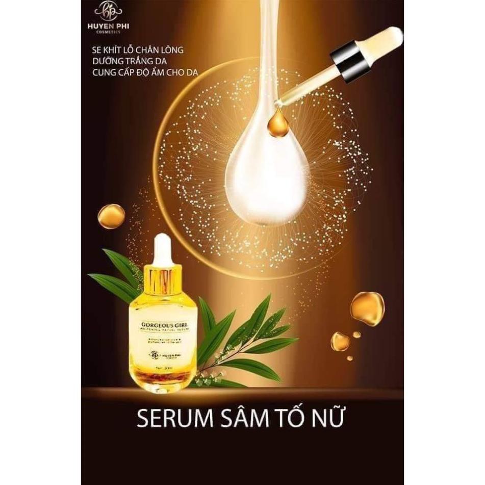 Combo serum sâm tố nữ, face nano trắng sáng da chống nắng Huyền Phi.Cặp đôi hoàn hảo chăm sóc da căng mướt mịn màng | BigBuy360 - bigbuy360.vn
