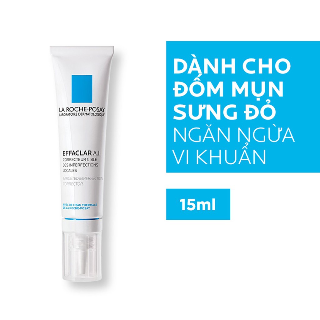 Kem dưỡng da Giảm ngừa Mụn Chuyên Biệt La Roche-Posay Effaclar A.I. 15ml - Trung Đông Pharmacy