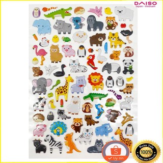 ( DAISO JAPAN) Bộ sưu tập hình dán trẻ em có-2 (Động vật)